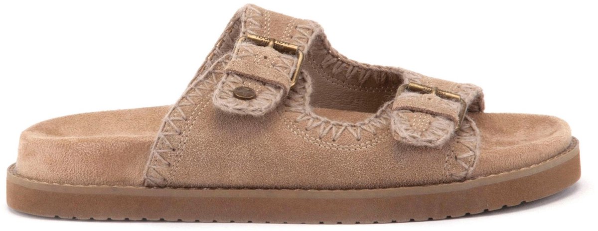 Warmbat Bendigo Suede Dames Sandalen - Stone