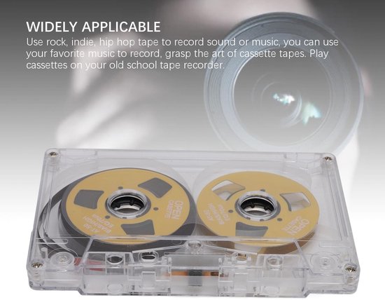 Golden crown - Reel to Reel Cassetteband - Dubbelzijdig - 50 Minuten Opnametijd - Transparante Doos - Audiocassetteband - Ideaal voor Muziekopname - Ges... van Merkloos — afbeelding 4