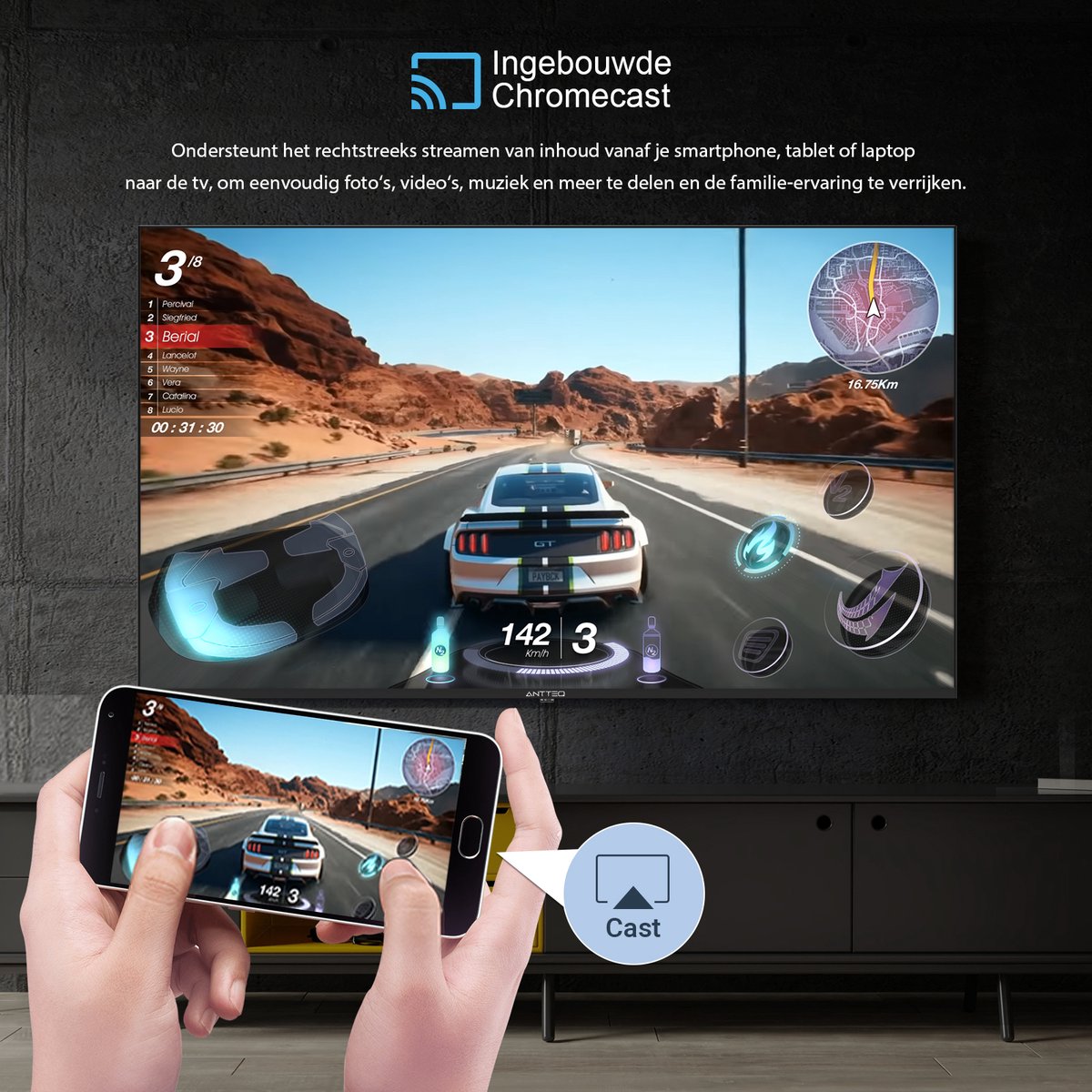 ANTTEQ Q43-AGU1.Q1 – 43 Inch 4K QLED Smart TV - VIDAA - Triple tune thumbnail 8