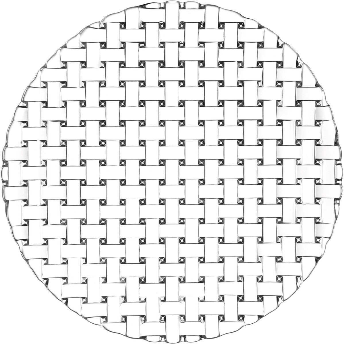 Nachtmann Bossa Nova bord, set van 2, serveerbord, glazen bord, kristalglas, Ø 28 cm, 106617