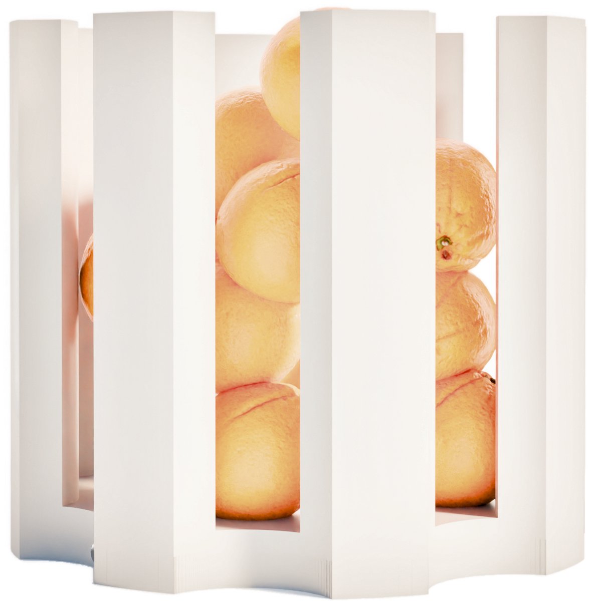 Fiastra Caleria fruitschaal - fruitmand - schaal - wit - 30 x 30 cm