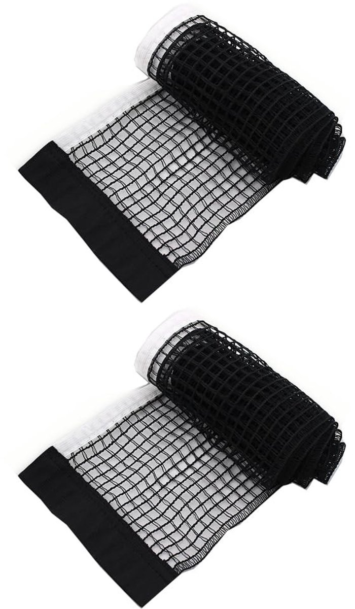 Allecto - Polyester Tafeltennisnetten - 2 Stuks - Vervangnet voor Tafeltennistafels - Blauw - Professionele tafeltennisaccessoires - Geschikt voor ...