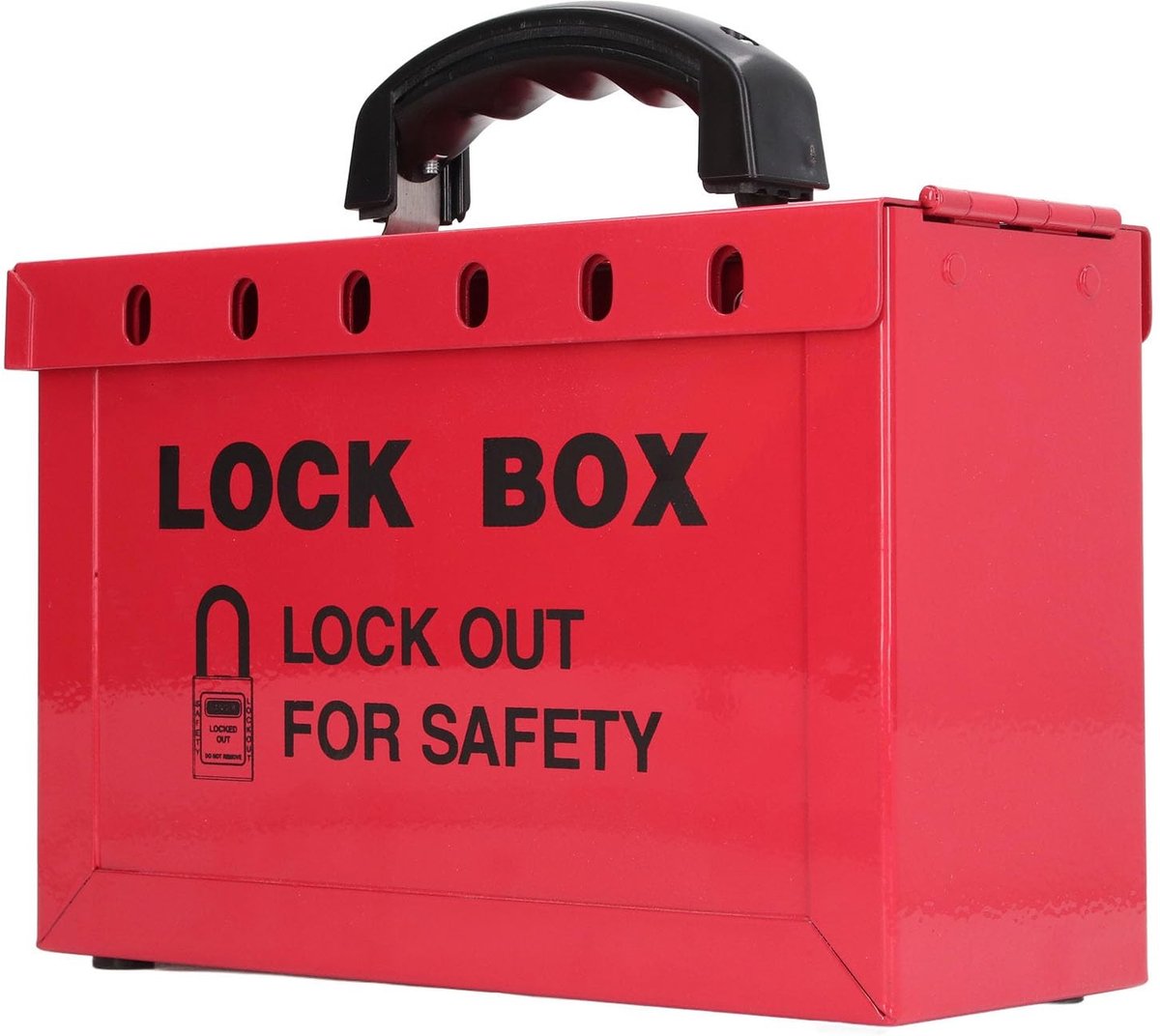 Allecto - Lockout Tagout Box - Veiligheidslockout - Grote Capaciteit - Roestvrij Staal - Draagbaar en Handig - Geschikt voor Compliance