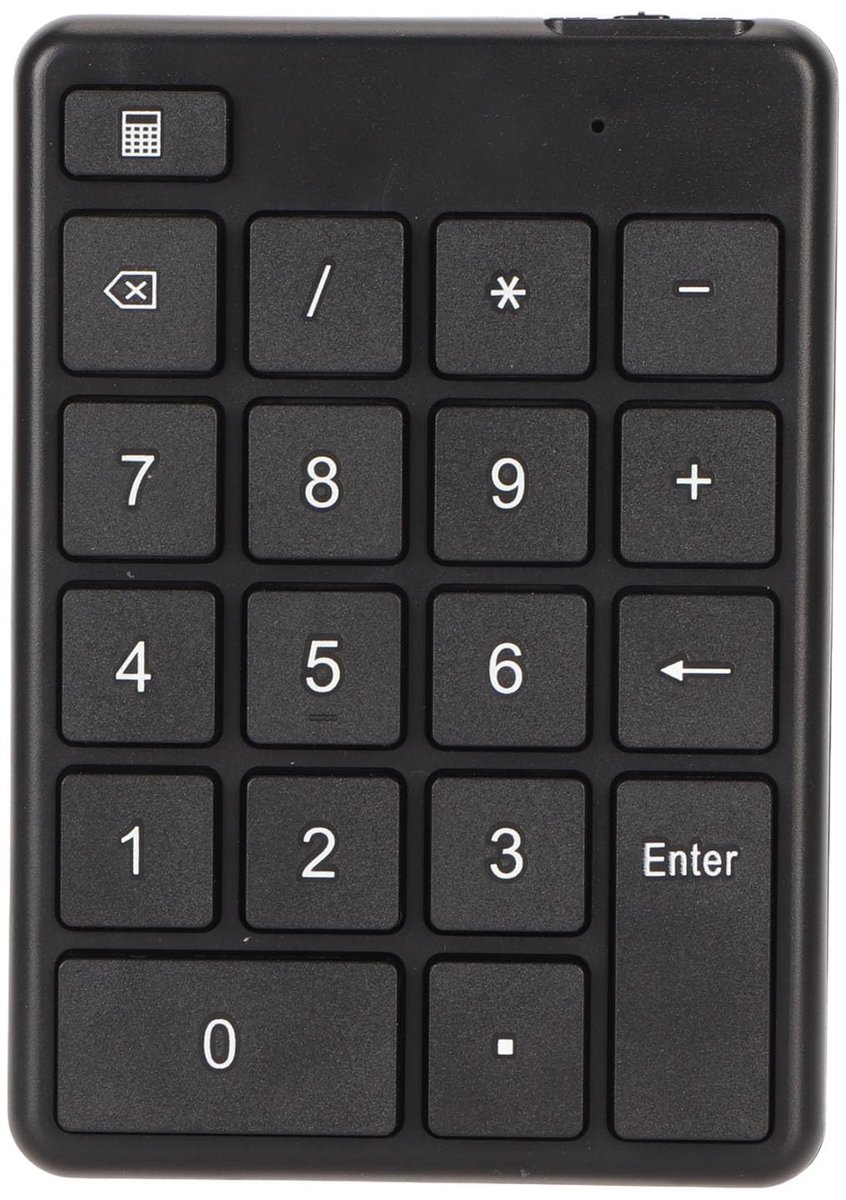 aladdien - Bluetooth-nummerblok - Draadloos Toetsenbord - Ergonomisch Design - Draagbaar - Financiële Boekhouding - Laptop en Pc