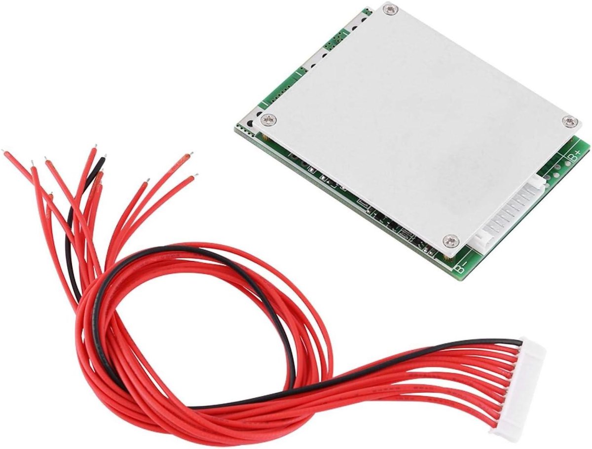 Batterij Beschermingsbord - Lithium Ion BMS - Accu Beheer - Met Balancering - 36V 35A - Groen
