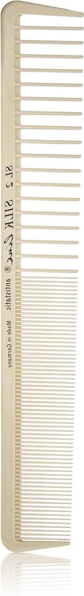 Haarkam - Kapperskam Stylingkam - Professioneel Knippen - Afgeronde Tandkoppen - 27.7 cm - Zwart