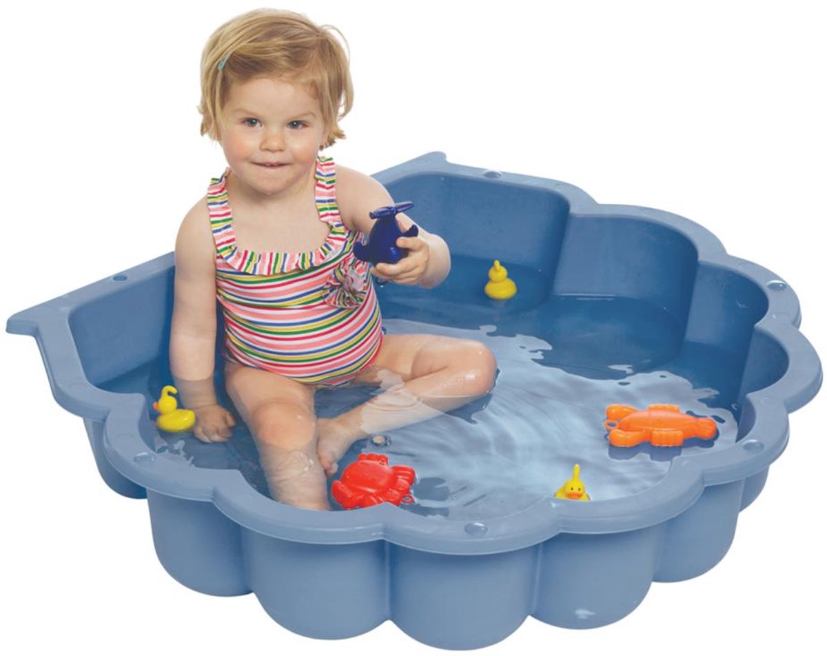 Summertime Schelp Set Blauw 87x78x20 cm met deksel - Zandbak Schelp - Zand Speelgoed - Water Speelgoed - Water Schelp voor in de Tuin — afbeelding 2