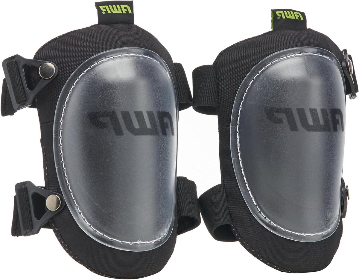 Kniebeschermers - Werkbescherming - Klusser Bescherming - Gegoten Draaibare Cap - One Size - Zwart