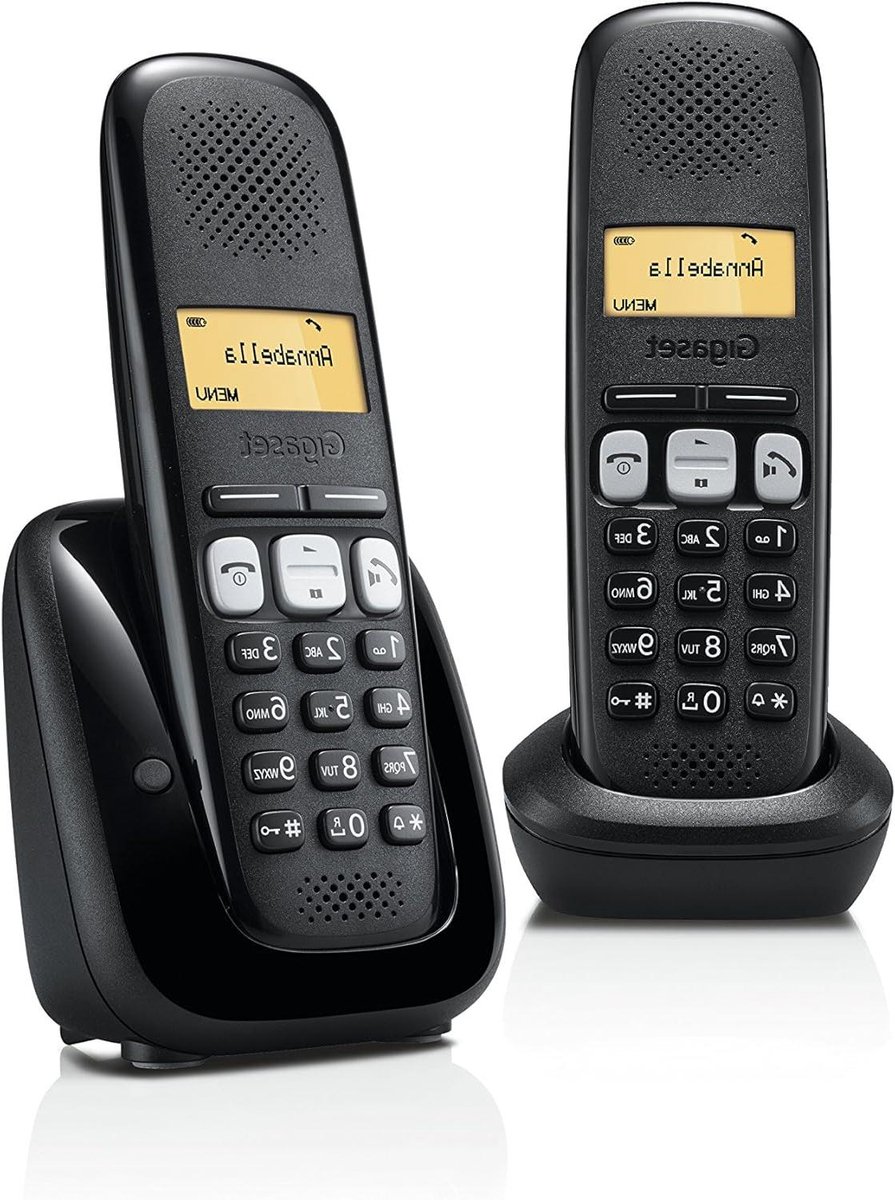 Draadloze Telefoon - DECT Set - Thuis Bellen - Hoortoestel Compatibel - 2 Handsets - Zwart