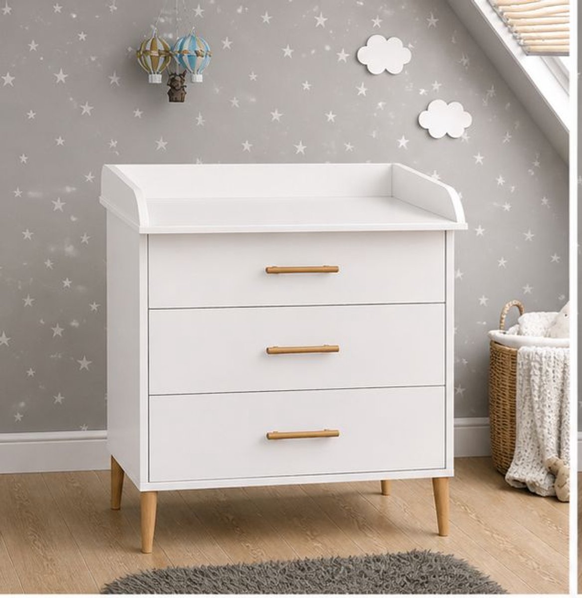 Tafel - Wit - 92x55x90 cm - Arqam