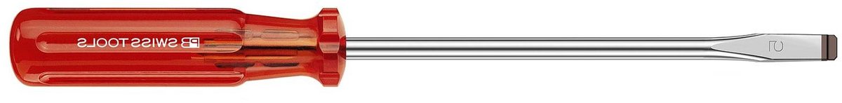 Schroevendraaier - Sleufschroevendraaier - Schroeven Indraaien - Parallelle Punt - 6-10 x 180 cm - Rood