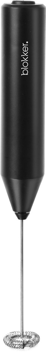 Blokker Melkopschuimer Handmatig - Aan/Uit knop - AA batterij - Eenvoudige reiniging - Draadloos - Matcha mixer - Zwart - MK-131102.1