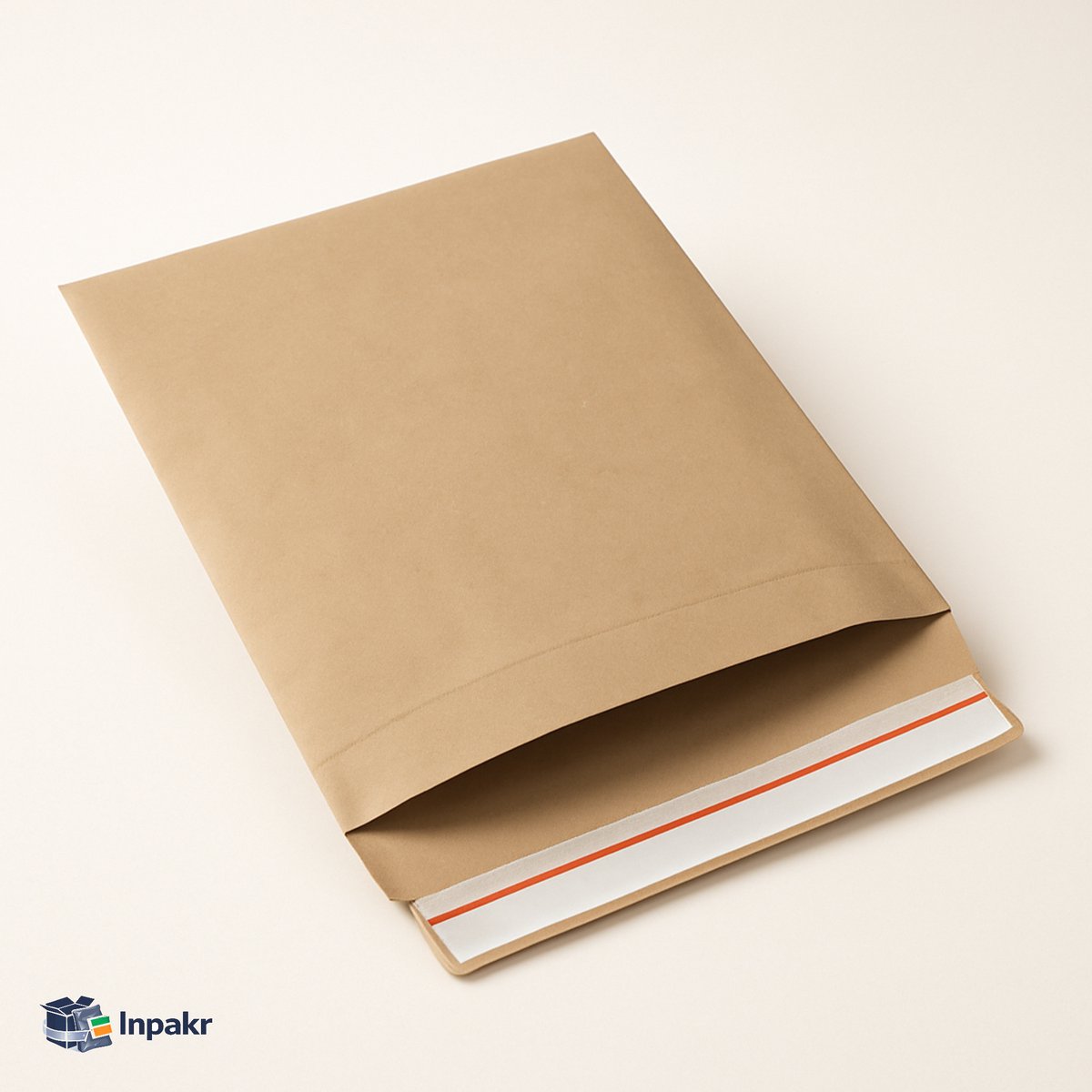 Inpakr Papieren Verzendzakken - 350 stuks - 210x50x350 mm - Verzendzakken Voor Kleding Retour - 21.0x5.0x35.0 cm - Kraftpapier 110gr/m2 - Verzendzakken Kleding Webshop - Bruin