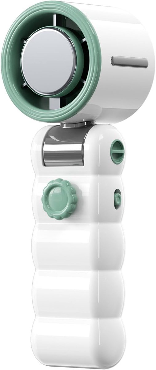 VHV - Ventilator - 4500mAh USB oplaadbaar, 180 graden verstelbaar wit model voor reizen en warm weer