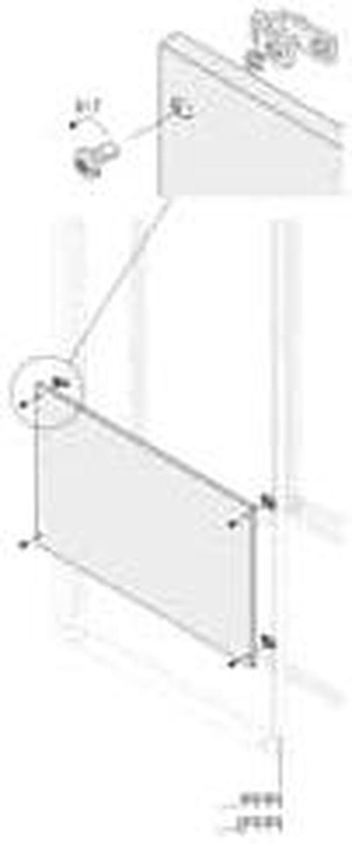 Blindplaat Vlak - Afdekplaat Paneel - Installatie Afwerking - Standaard Maat - 1800x400mm - Grijs
