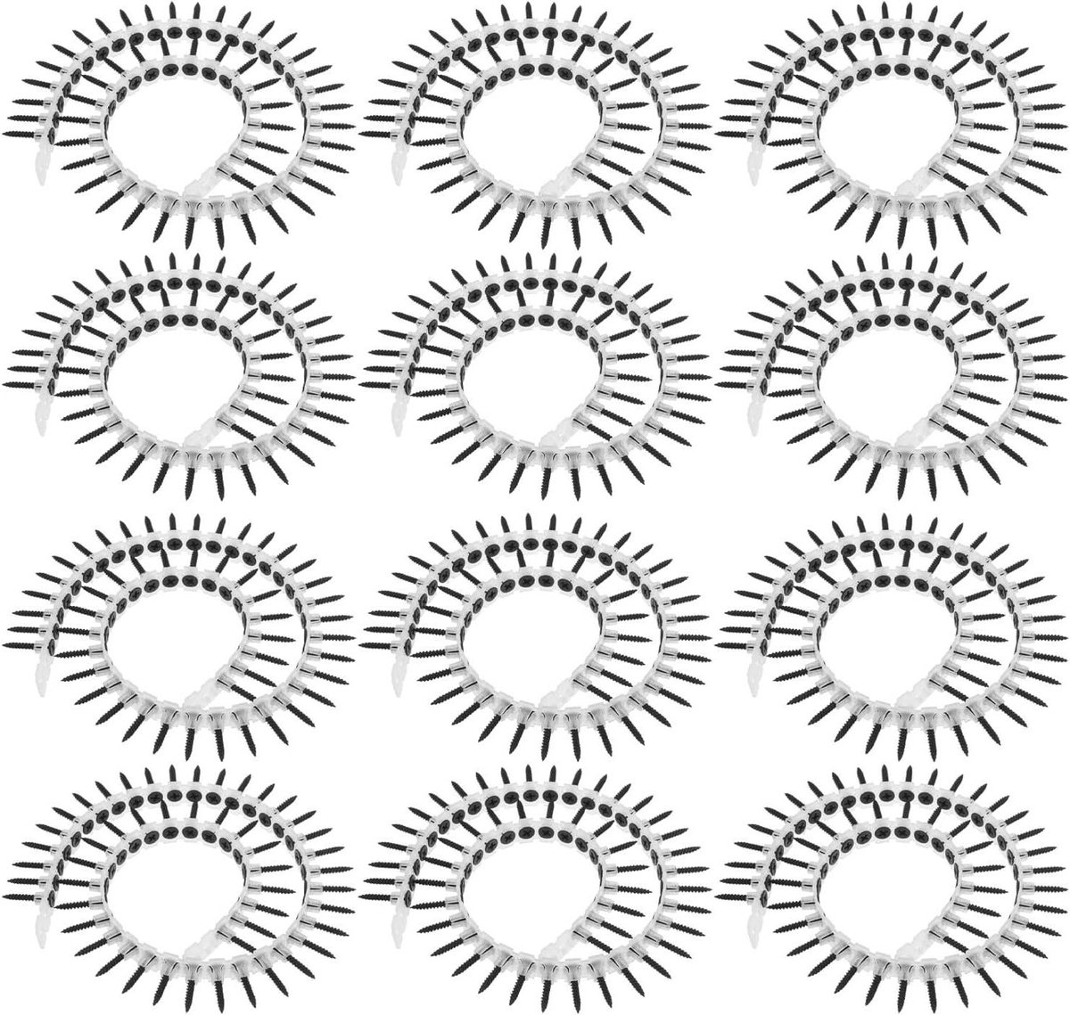 Schroefankers Set - Muurpluggen - Muurbevestiging - Zelfborend - 1000 stuks - Multicolor