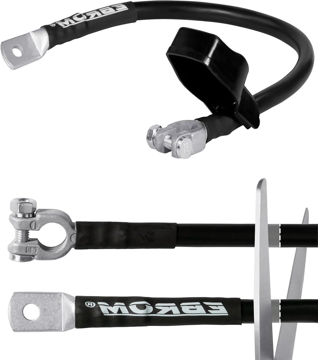 Accukabel Massakabel - Batterijkabel Min - Voertuig Onderhoud - Hydraulisch Geperst - 120 mm2 - Zwart