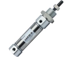 Pneumatische Cilinder - Luchtcilinder - Industriële Automatisering - Compact Ontwerp - Boring 10mm - Zilverkleurig
