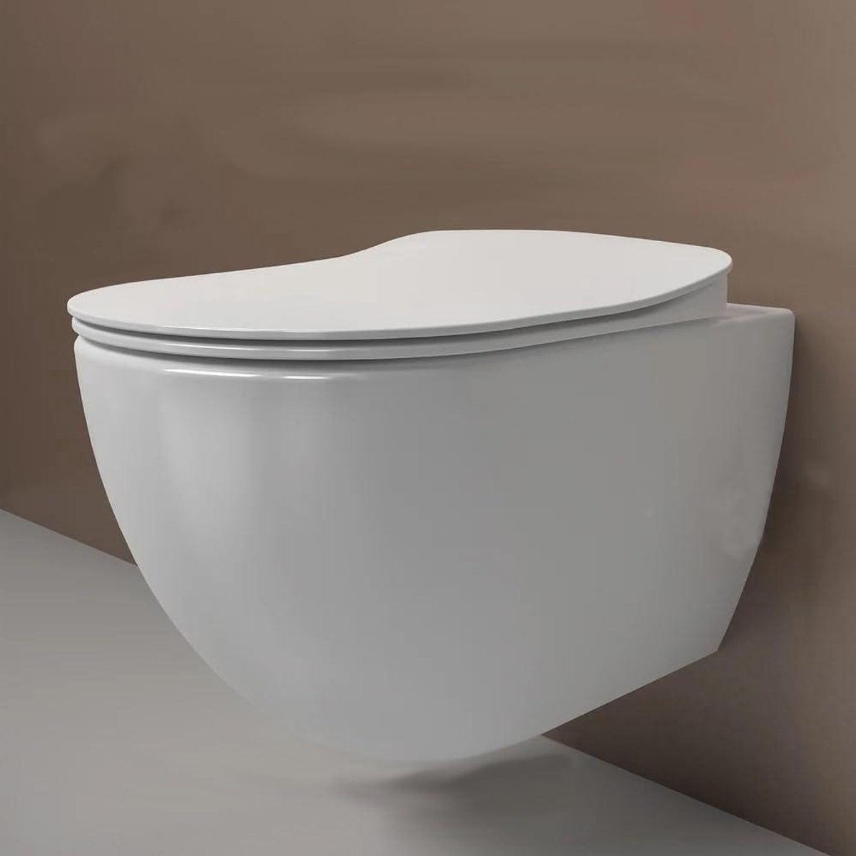 Douche WC - Bidet toilet - Intieme hygiëne - Randloos ontwerp - Wandmontage - Wit