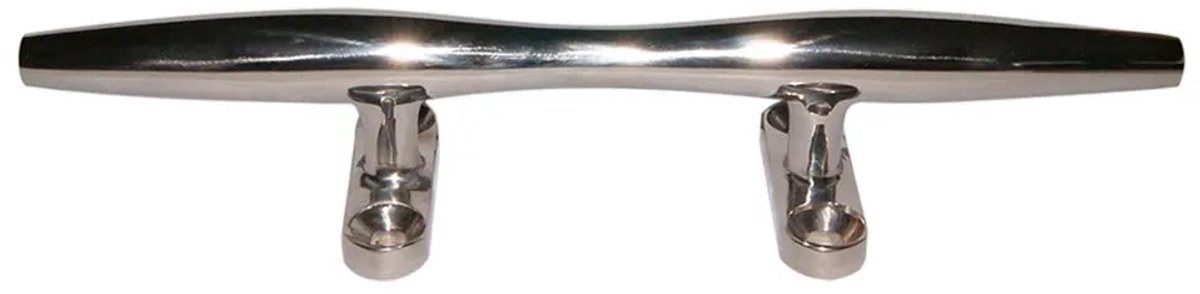 Oem Marine Roestvrij Staal Hoornvormige Bolder Zilver 200 mm