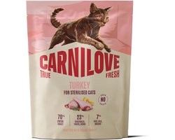 Carnilove True Fresh Cat Dry Turkey for Sterilised Adult All Breeds 400 g