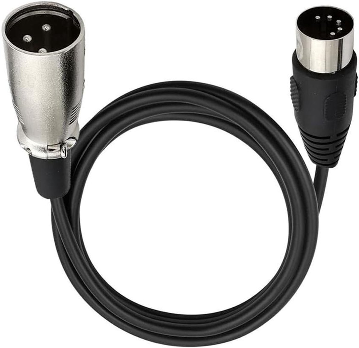 Audiokabel - Midi Kabel - Muziekapparatuur Koppelen - DIN 5-Pins Naar XLR - 15 Meter - Zwart