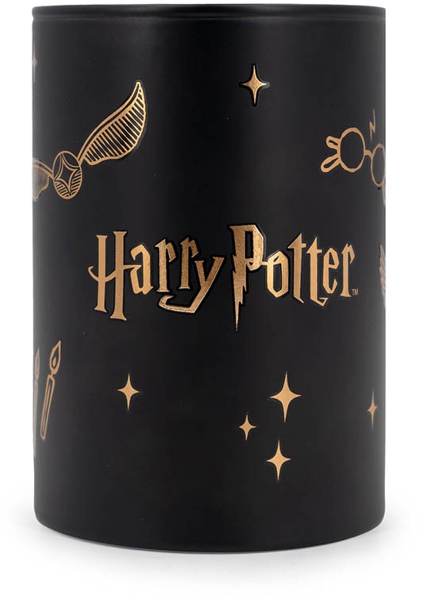 Harry Potter theelicht-geurbrander-zwart-goud-met-theelichthouder