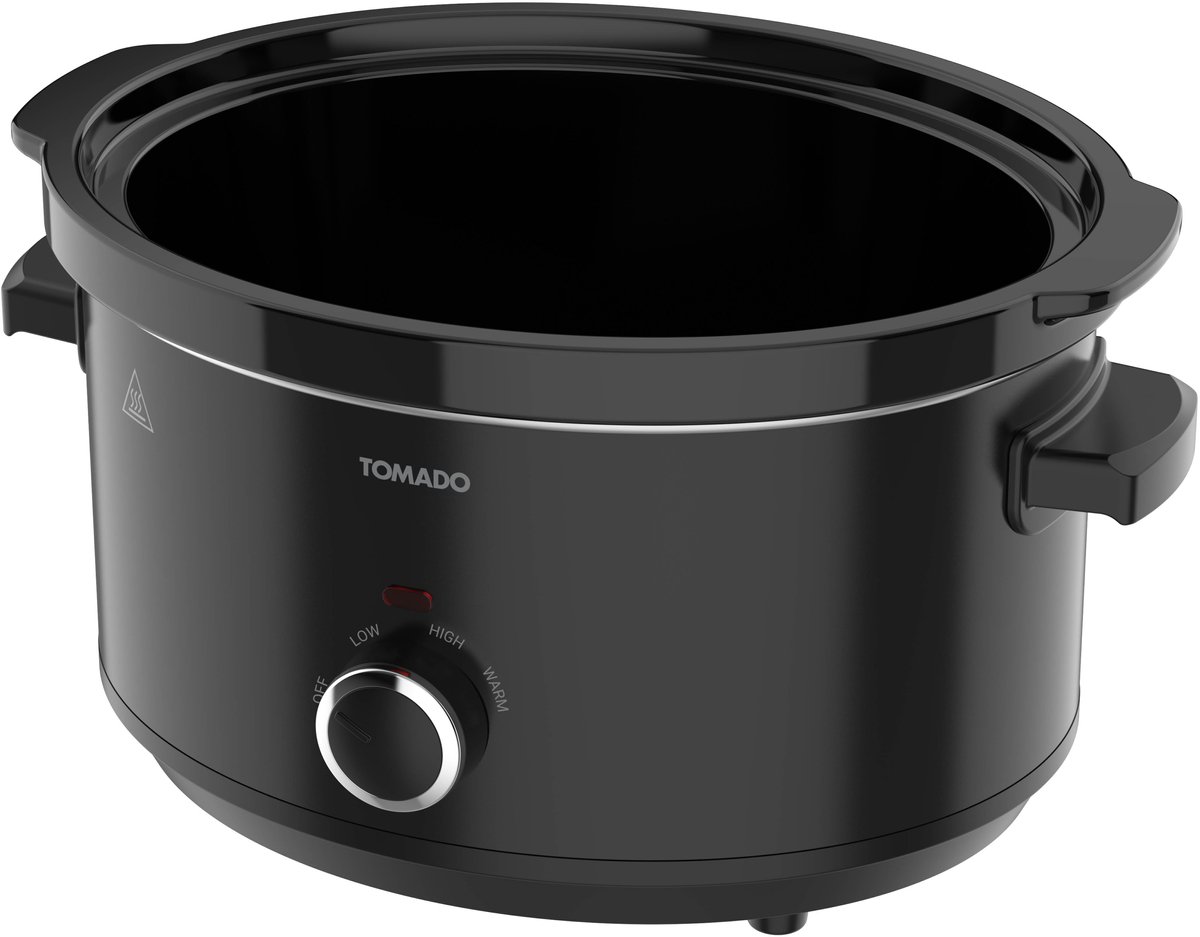 Tomado TSC6001B - Slowcooker - 6 liter - Keramische binnenpan - 3 warmtestanden - Warmhoudfunctie - Zwart – foto 6