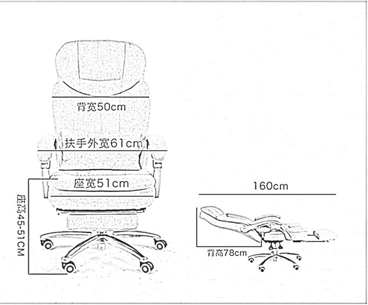 Ergonomische Bureaustoel met Hoge Rugleuning en Ligfunctie – Extra Gevoerde Executive Office Chair met Verlengde Voetsteun, Kippfunctie en 150 kg Draagvermogen – Zwart thumbnail 2