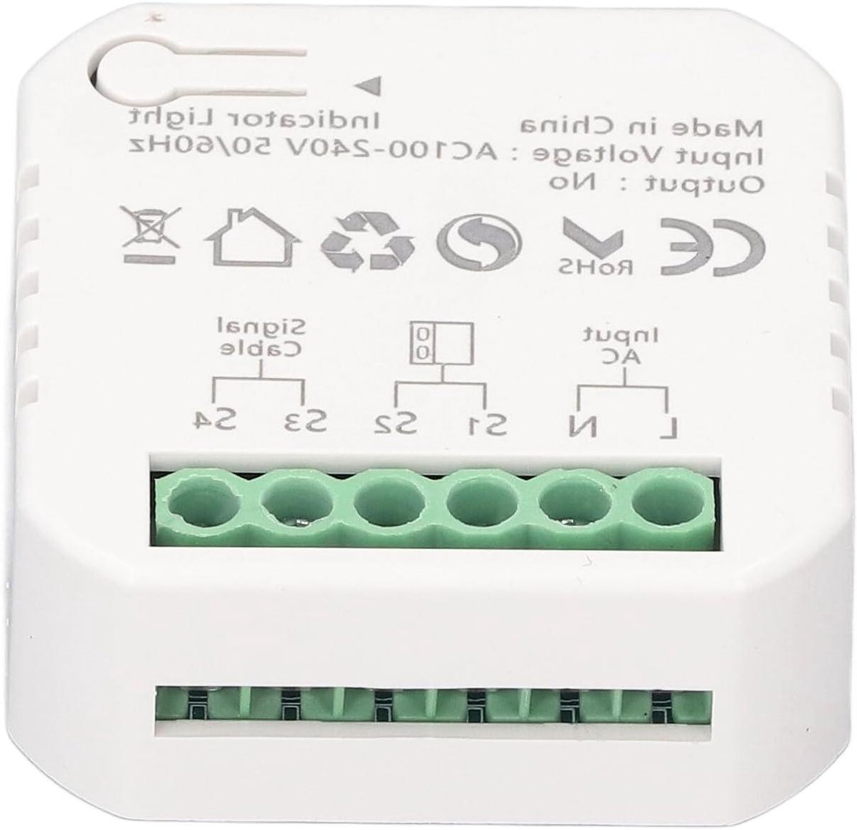 Garagedeuropener - Slimme Bediening - App Bediening - Real-time Monitoring - 15 x 10 x 4 cm - Zwart