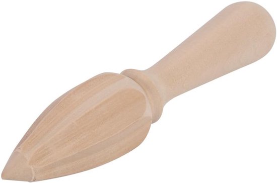 Houten Fruitpers - Citrus Squeezer - Sap Maken - Puntig Ontwerp - 20 x 10 x 3 cm - Houtkleur van houten — afbeelding 5