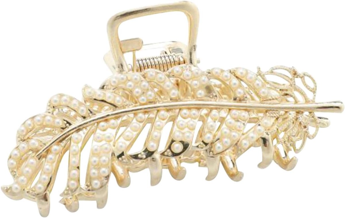 Haar Klauw Clip - Haarspeld Ornament - Kapsel Maken - Antislip Ontwerp - 8.5 x 3.5 cm - Goud