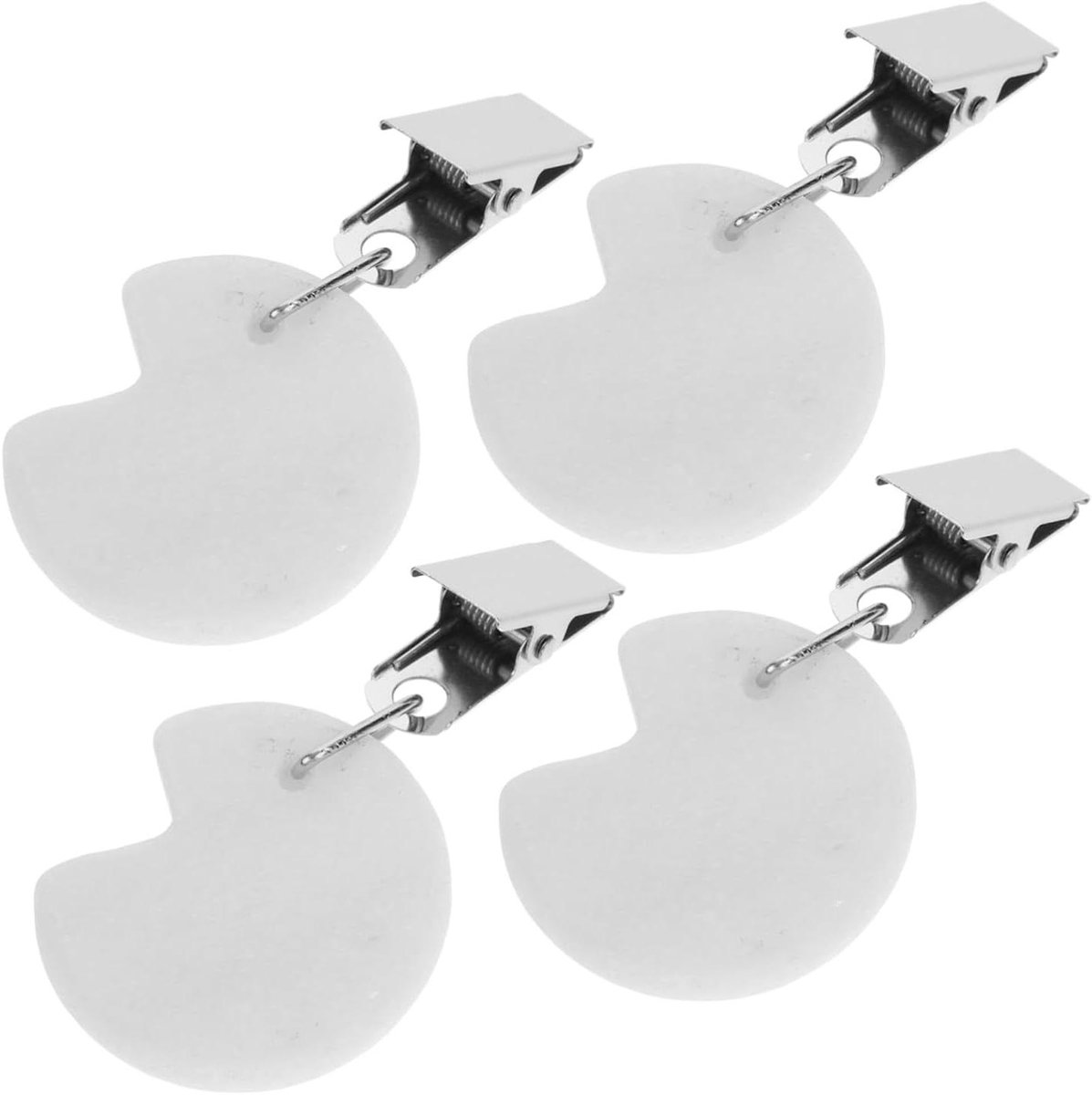 Tafelkleed Gewichten - Hangers Klemmen - Buiten Tafelen - Glad Zonder Bramen - 4 Stuks - Wit