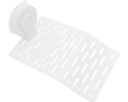 Reptielen Platform - Zonneplatform Schildpad - Aquarium Inrichting - Sterke Zuignap - 19 x 12 cm - Wit