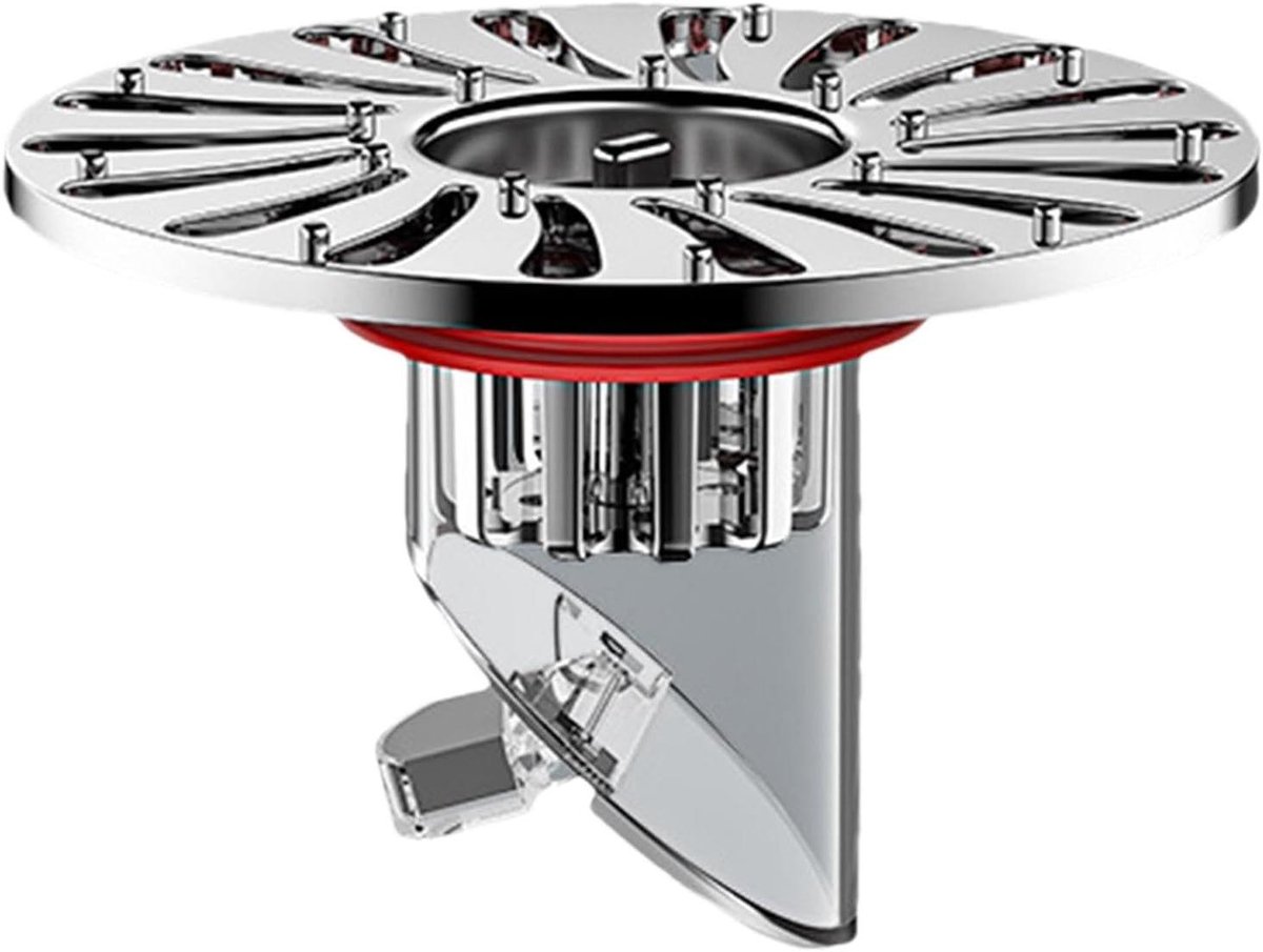 Badkamergootsteen Zeef - Afvoerstop Geurfilter - Hygiënisch Werken - Intelligente Zwaartekracht Bediening - 32-43 mm Diameter - Zilverrood
