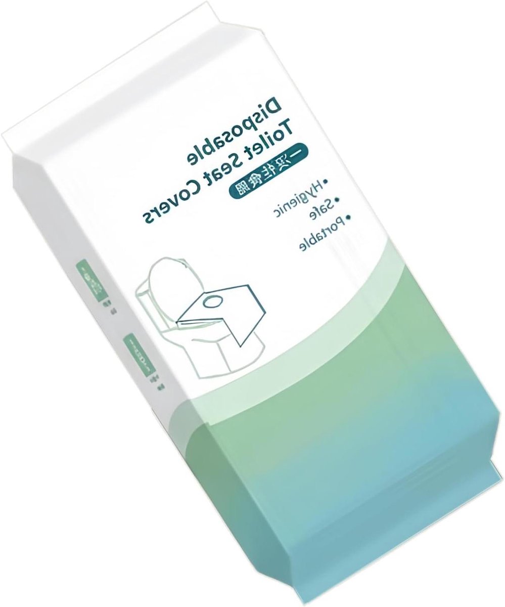 Toilet Hoezen - Vervangingspapier Sets - Hygiënisch Reizen - Scheurbestendig Ontwerp - 10 Stuks 41x61cm - Wit