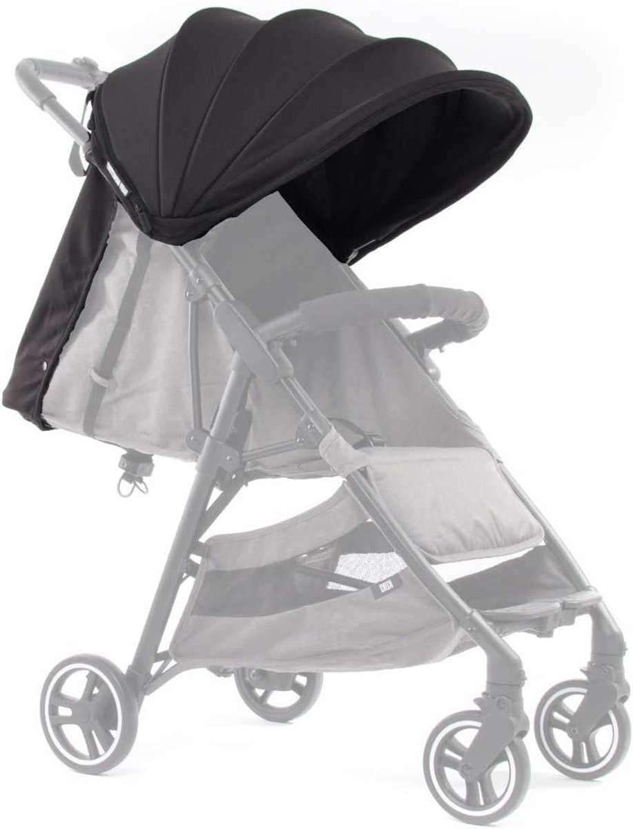 Kinderwagen Accessoires - Reisuitrusting - Baby Beschermen - UV Bescherming 50+ - XL Kap - Zwart