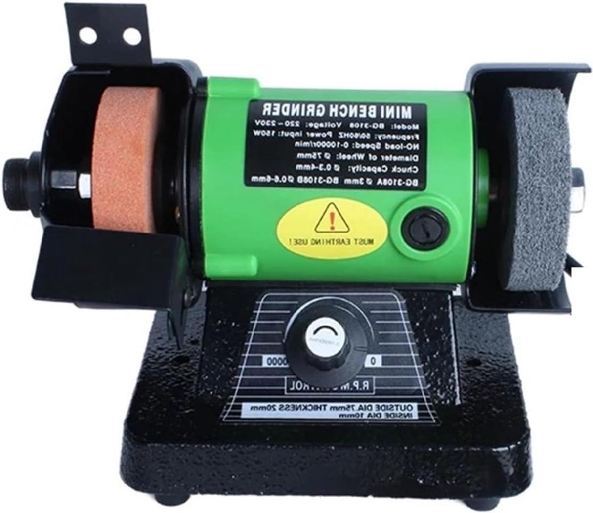 Polijstmachine - Mini schuurmachine - Houtsnijwerk polijsten - Instelbare snelheid - 150W - Set 2