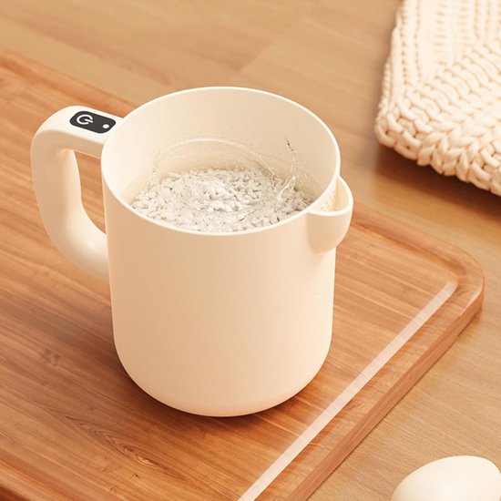 Elektrische Eierklopper - Keukenmixer - Bakken en Mixen - Zelfreinigend Mechanisme - 1 Liter Capaciteit - Beige — afbeelding 5