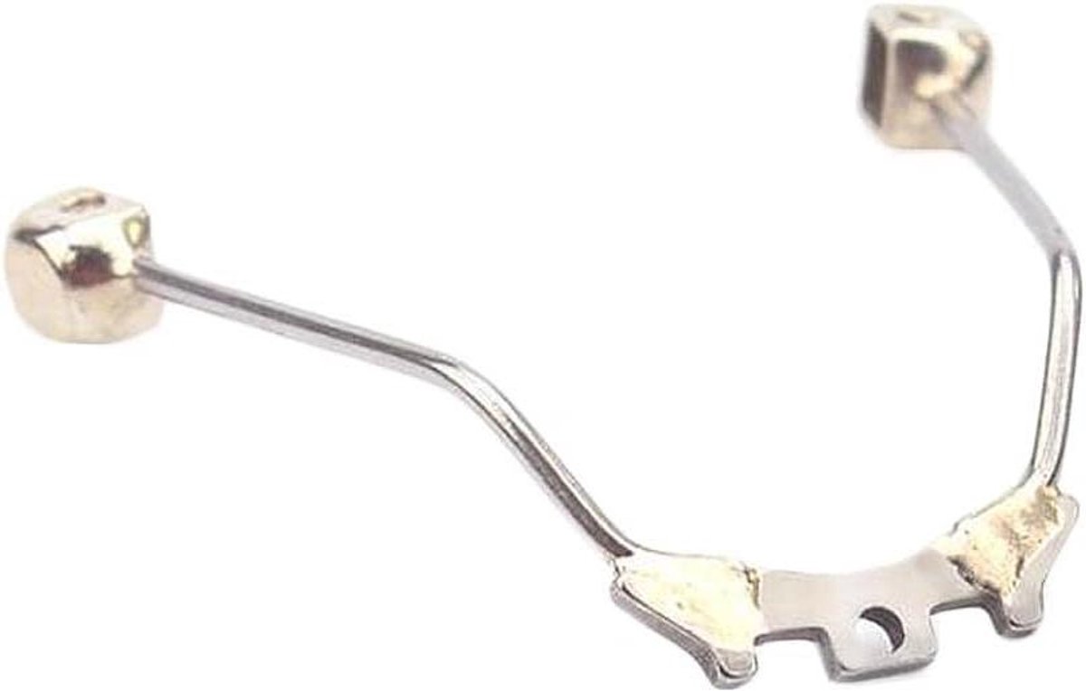 Neus Pad Houder - Bril Reparatie - Bril Onderhoud - Metalen Plug-in - Universeel - Zilver