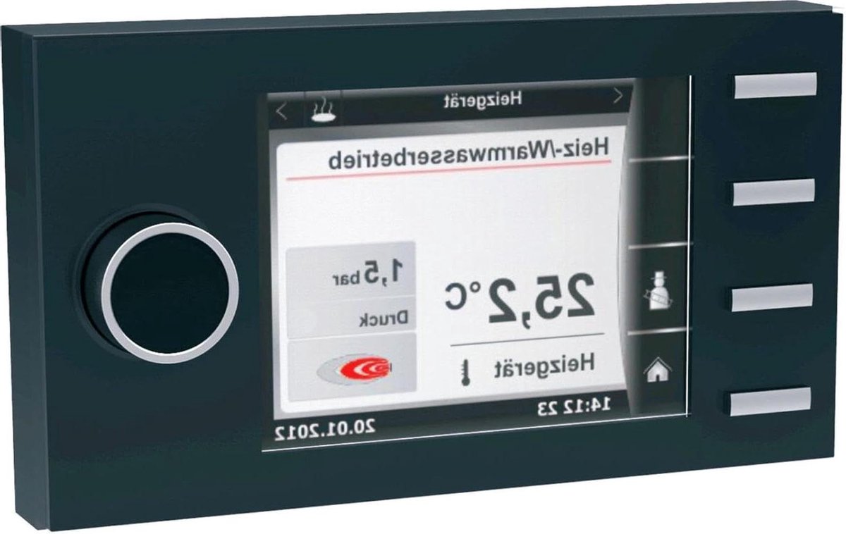 Bedieningspaneel - Regelsysteem module - Verwarming regelen - Met buitensensor - 5.99 x 23.01 cm - Zwart