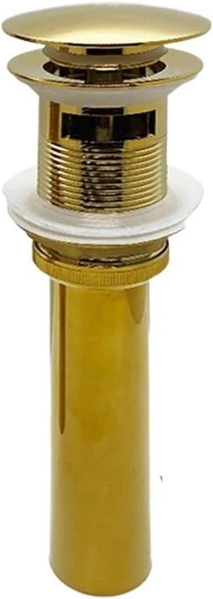 Spoelbakplug Badplug - Afvoerstop Klep - Waterdicht Maken - Dubbele Afdichting - 42-50mm Gat - Gunmetal Grijs