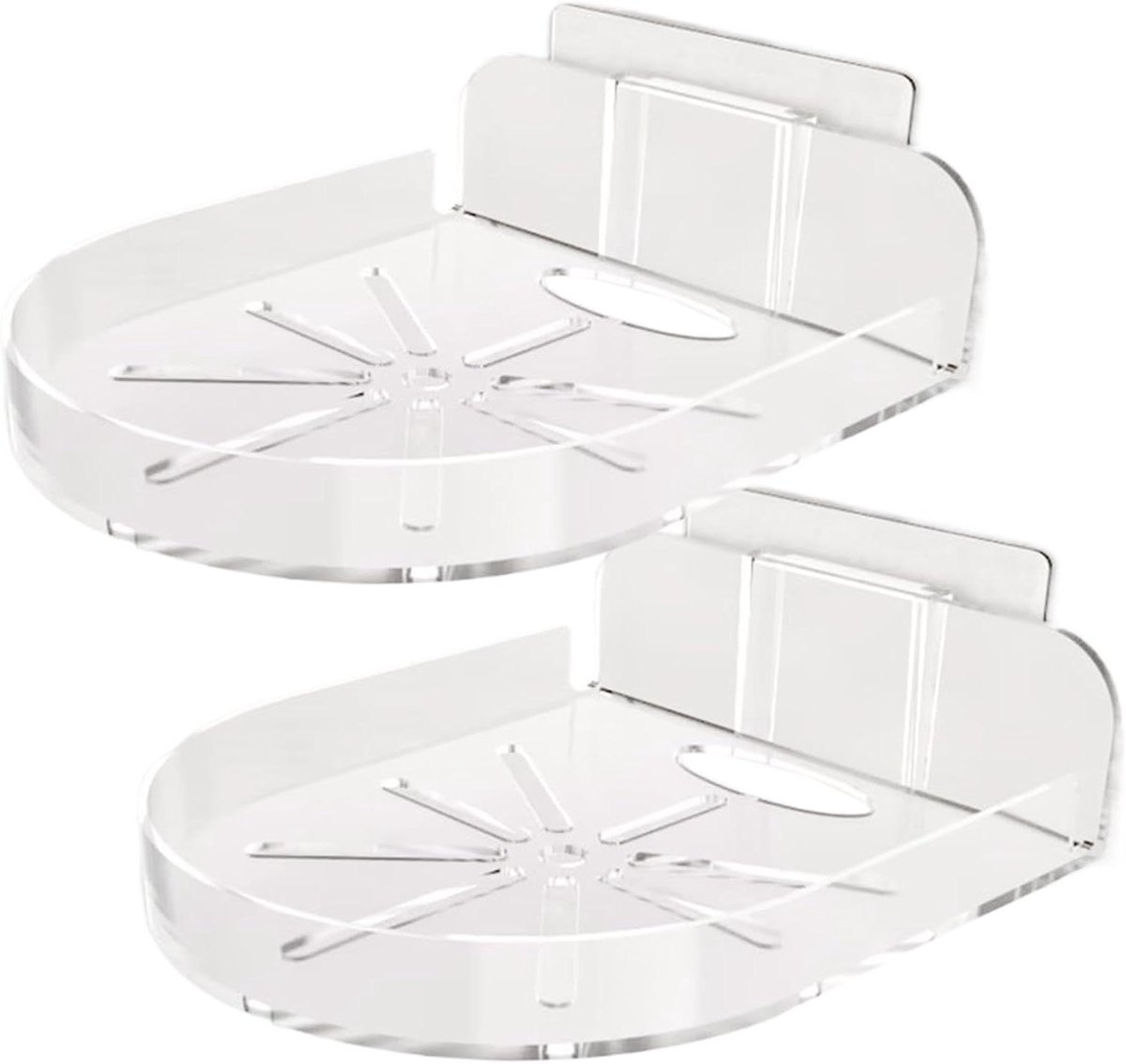 Babyfoon Wandbevestiging - Monitor Standaard - Veilige Plaatsing - Schadevrij Verwijderen - 12x9.5 cm - Wit