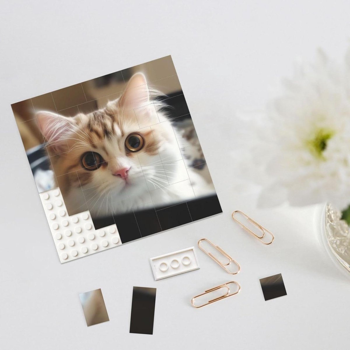 Bouwsteen Puzzel - 3D Blokken - Home Decoratie - Dubbelzijdig Ontwerp - Niet Gespecificeerd - Wit