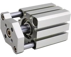Luchtcilinder - Pneumatische cilinder - Industriële Automatisering - Drie-assige Drie-staaf - 50-63mm Boring - Zilver