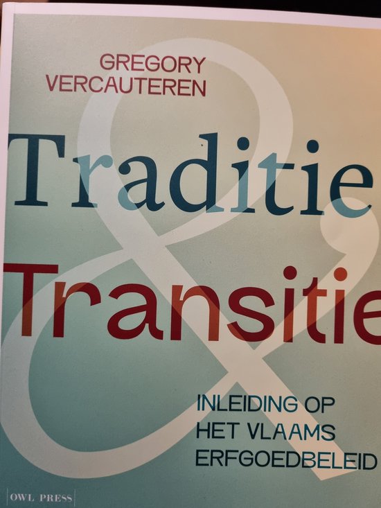 Traditie & Transitie - cover