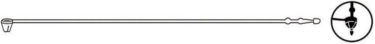 Nylon Draad - Hetelucht Accessoire - Verwarmingsklussen - Conische Punt - 225 mm - Nylon