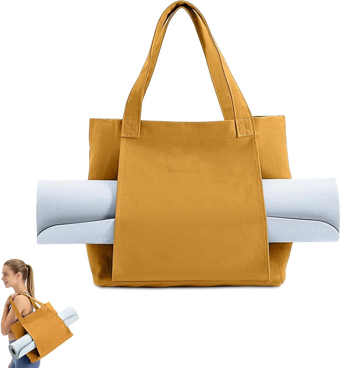 Sporttas 45 x 35 x 15 cm - Canvas materiaal - Snelle toegang - Ideaal voor yoga en fitness - ShopVlot