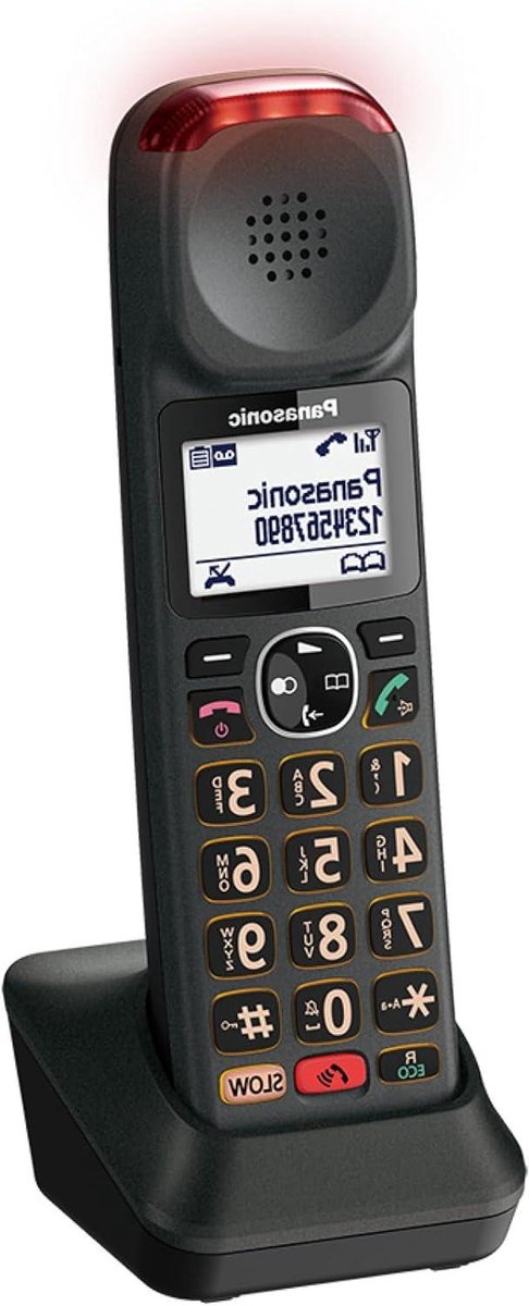 Extra Telefoon Hoorn - Draadloze Handset - Gesprekken Verduidelijken - Extra Luid Volume - 1.8 Inch LCD - Zwart