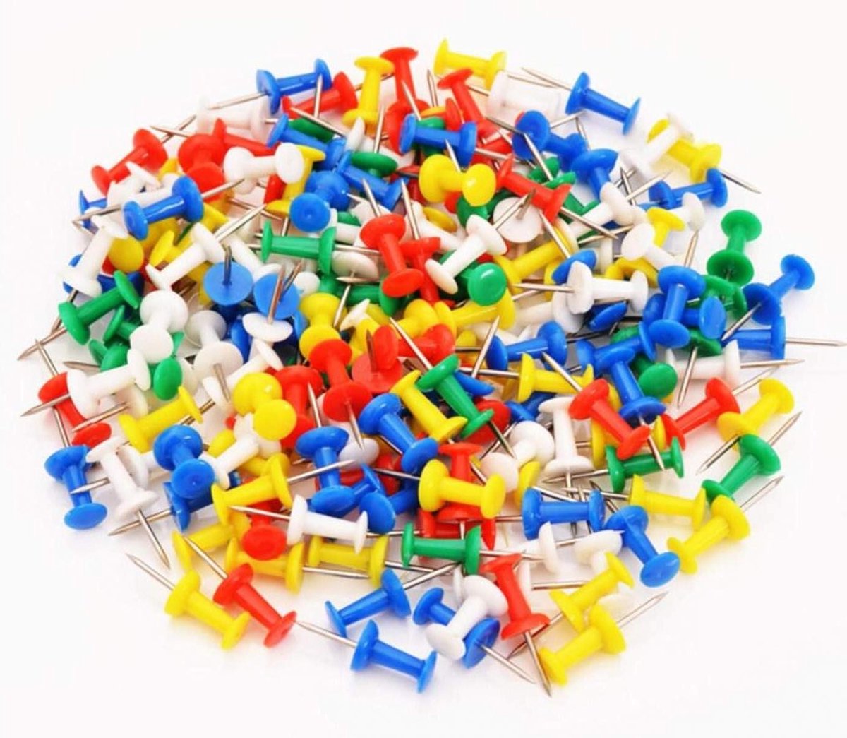 Punaises Set - Kopspijkers - Papier Bevestigen - Herbruikbare Pot - 2000 Stuks - Kleurrijk